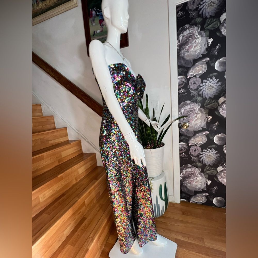 Anthropologie Hutch Bow Jumpsuit/ size 6 - Picture 9 of 11